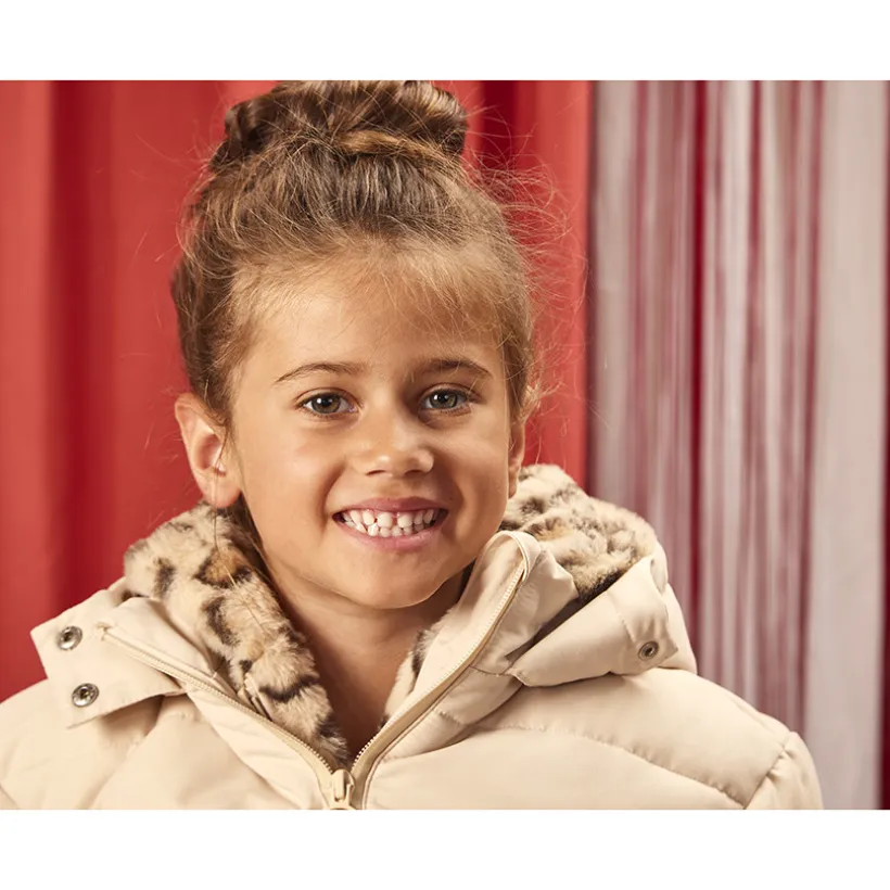 Doudoune imperméable 2 en 1 doublée sherpa avec gilet pour fille