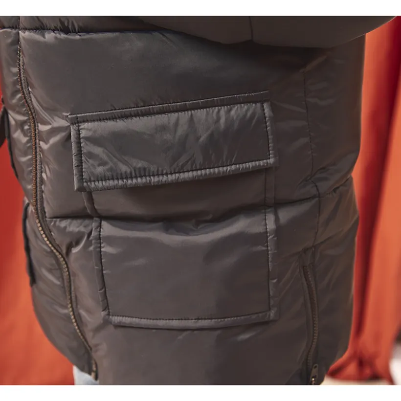 Doudoune micropolaire à capuche pour garçon