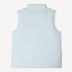 Doudoune sans manches en toile mate pour fille