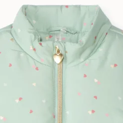 Doudoune sans manches matelassée et imprimée pour bébé fille