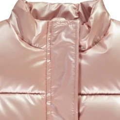 Doudoune sans manches matelassée effet satiné pour fille