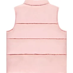 Doudoune sans manches uni en toile mat pour fille