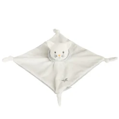 Doudou plat en velours chat