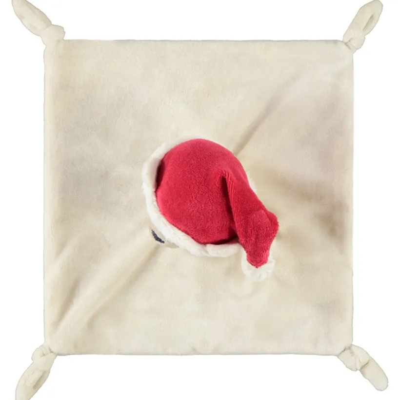 Doudou plat ourson de Noël en sherpa pour bébé