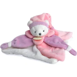 Doudou plat Ours Rose