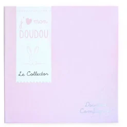 Doudou plat Ours Rose