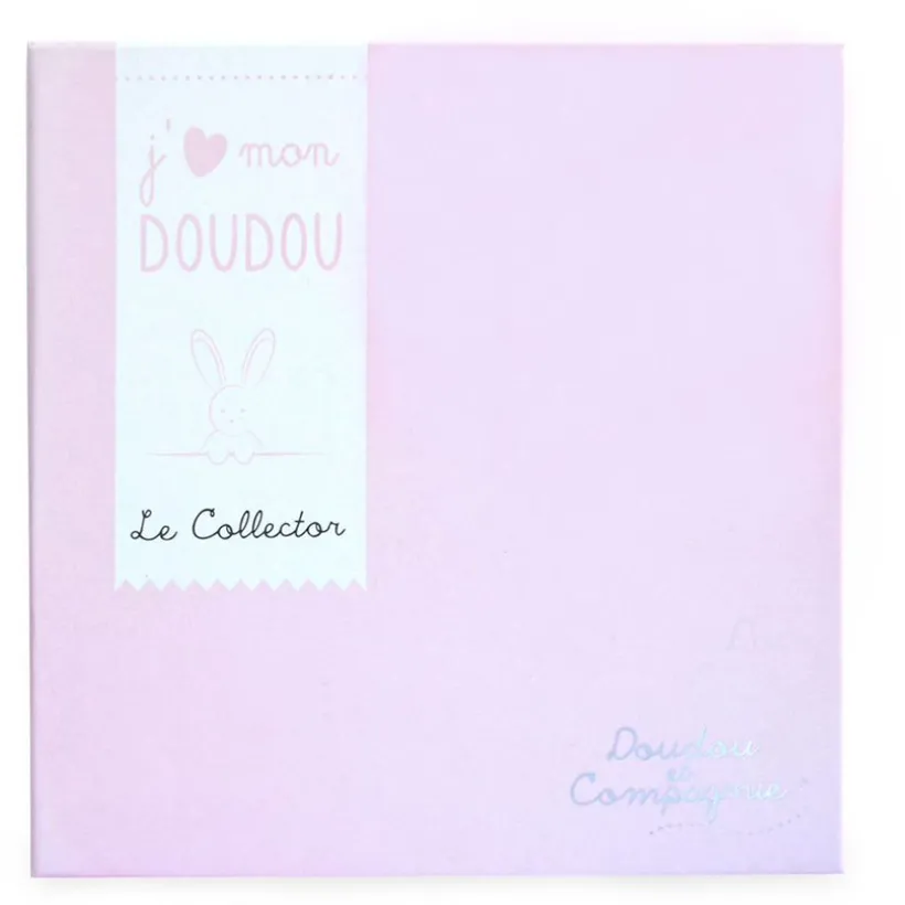 Doudou plat Ours Rose