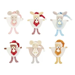 Doudou plat Petit Lutin de Noël (modèle aléatoire)