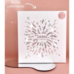 Doudou plat pétales ours 25cm collector 25 ans Rose