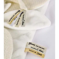 Doudou plat pétales ours 25cm Collector 25 ans Blanc