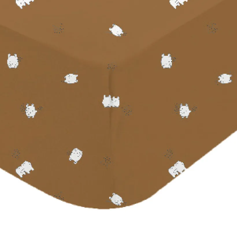 Drap housse imprimé en jersey 70 x 140 cm Boubou