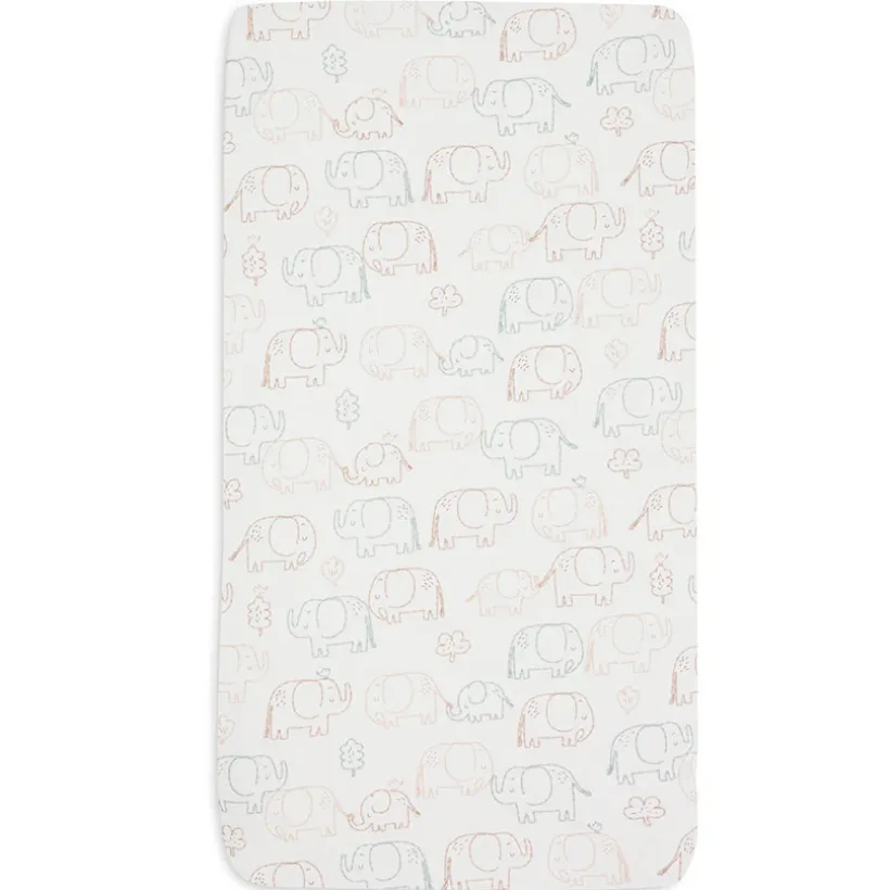 Drap-housse jersey - 60x120 cm - Elephant Tales