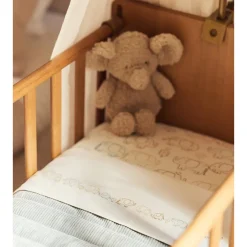 Drap-housse jersey - 60x120 cm - Elephant Tales