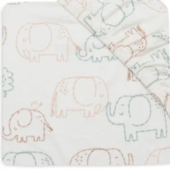 Drap-housse jersey - 40/50 x 80/90cm - Elephant Tales