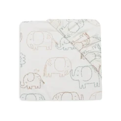 Drap-housse jersey - 70x140 cm - Elephant Tales