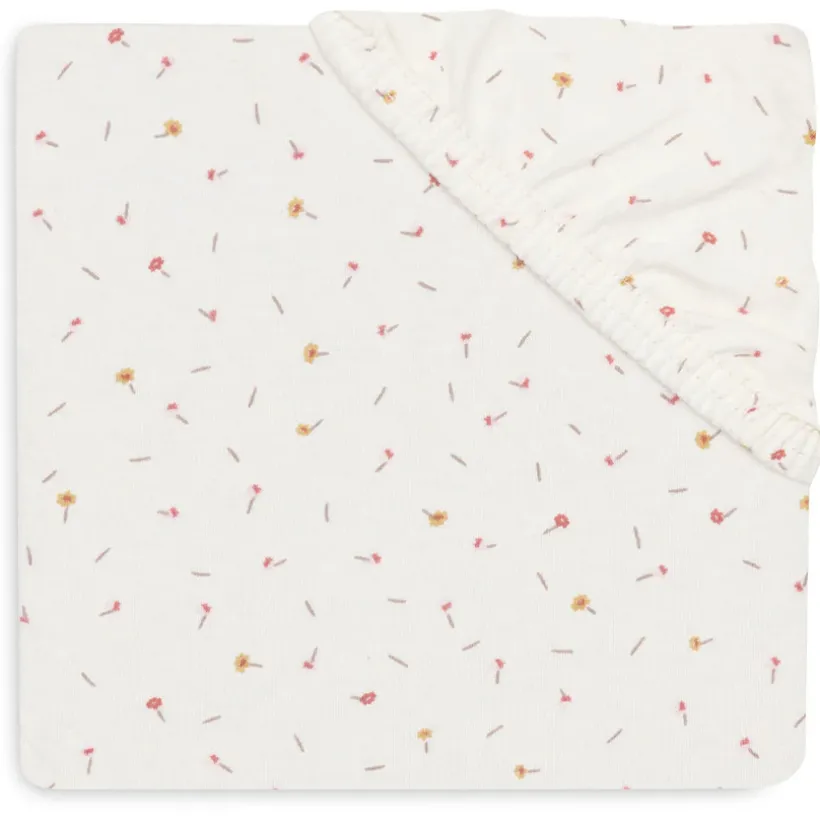Drap housse lit 60x120 jersey Pretty Picnic Flower Drops