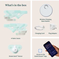 Dream Sock moniteur de sommeil Appli Gsm Wi-Fi Mint