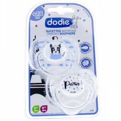 Duo de sucettes anatomiques en silicone 18+ mois - Paris