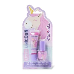 Duo gloss à la fraise + vernis à ongles Little Unicorn