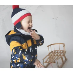 Ensemble bonnet et snood en tricot doublés sherpa