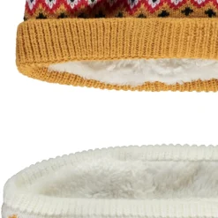 Ensemble bonnet + snood en tricot pour bébé garçon