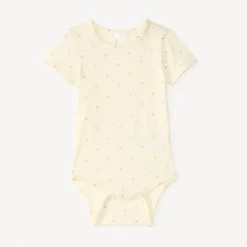 Ensemble court 2 pièces body + barboteuse fantaisie à cœurs pour bébé fille