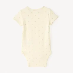Ensemble court 2 pièces body + barboteuse fantaisie à cœurs pour bébé fille
