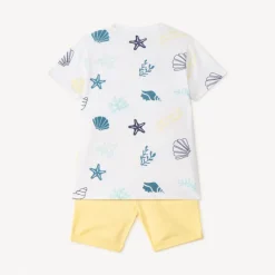 Ensemble court 2 pièces t-shirt et bermuda pour bébé garçon
