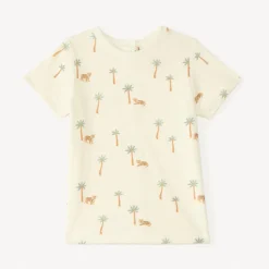 Ensemble court 2 pièces t-shirt + salopette pour bébé garçon