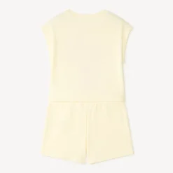 Ensemble débardeur + short broderie timbre pour fille