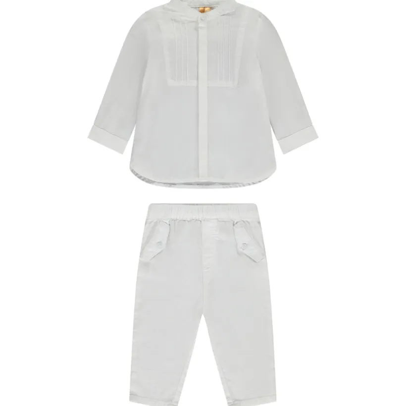 Ensemble de cérémonie 2 pièces avec plastron pour bébé garçon