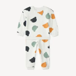 Ensemble de jogging bébé garçon imprimé ourson