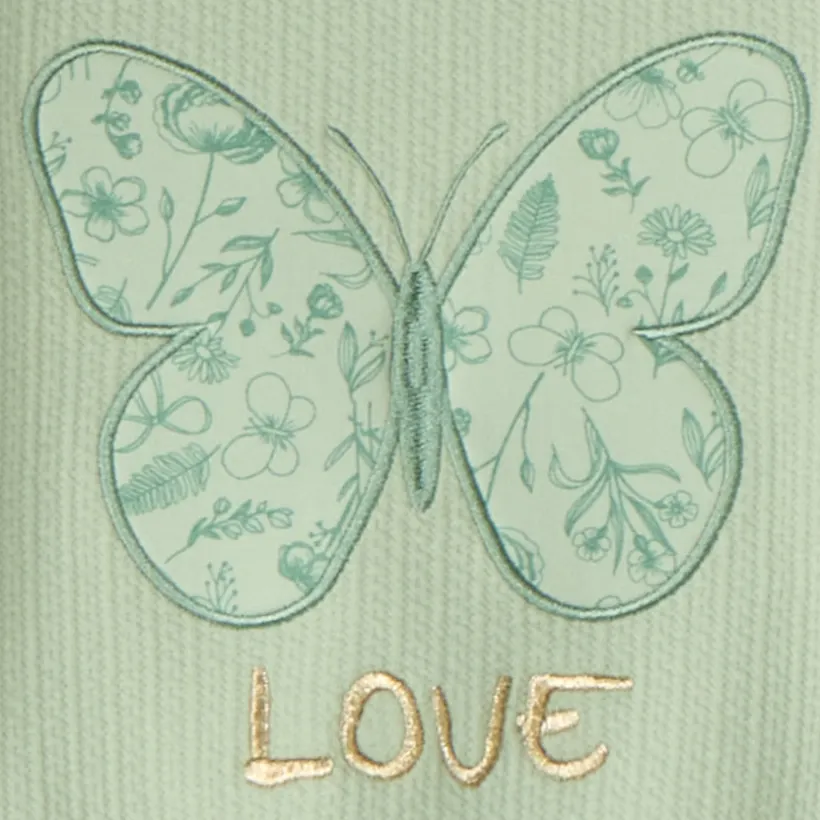 Ensemble de jogging broderie papillon pour bébé fille