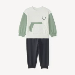 Ensemble de jogging en molleton bébé garçon motif ourson
