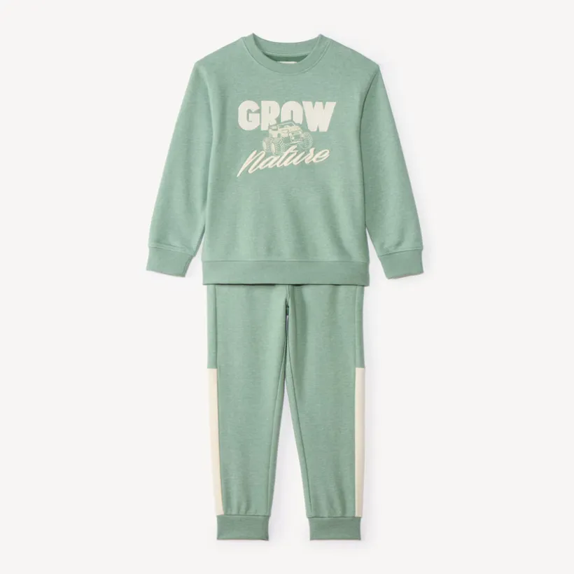 Ensemble de jogging garçon en molleton broderie 4x4