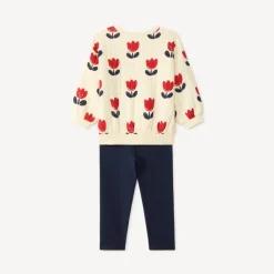 Ensemble de jogging motif tulipe pour bébé fille