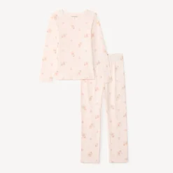 Ensemble de pyjama 2 pièces manches longues imprimé fée pour fille