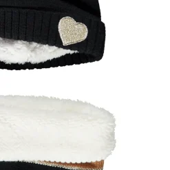 Ensemble en tricot bonnet + snood effet color block pour fille