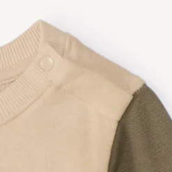 Ensemble jogging bi-matière color block pour bébé garçon
