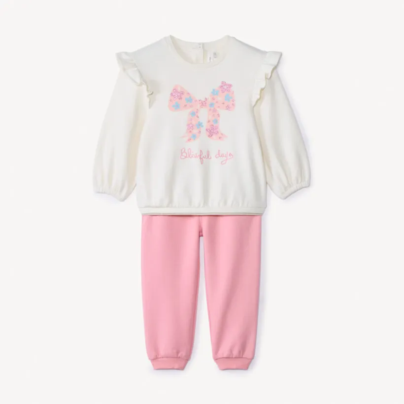 Ensemble jogging en scuba pour bébé fille
