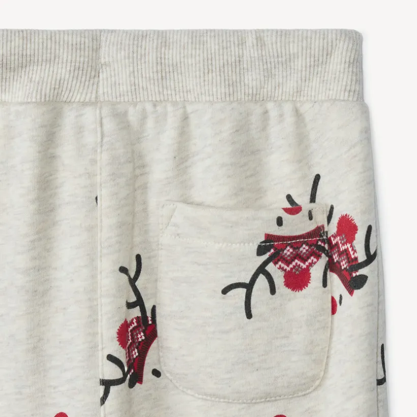 Ensemble jogging imprimé rennes de Noël pour bébé garçon