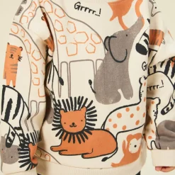 Ensemble jogging imprimé safari pour bébé garçon