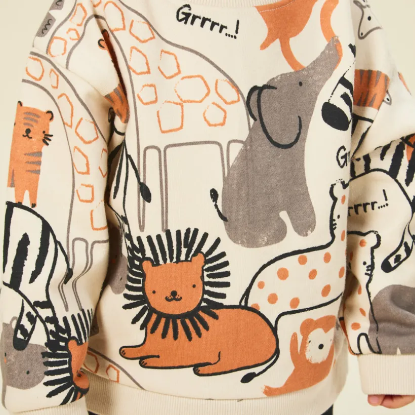 Ensemble jogging imprimé safari pour bébé garçon