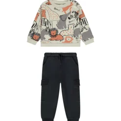Ensemble jogging imprimé safari pour bébé garçon
