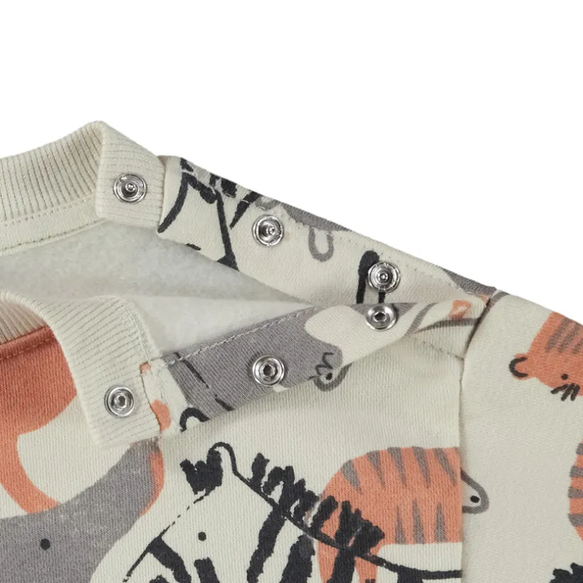 Ensemble jogging imprimé safari pour bébé garçon