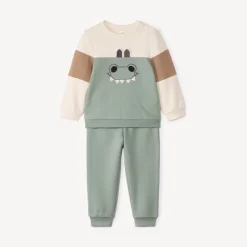 Ensemble jogging ludique effet color block pour bébé garçon