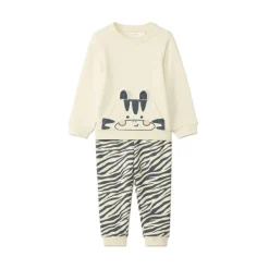 Ensemble jogging ludique à motif animal pour bébé garçon