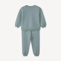 Ensemble jogging matelassé uni pour bébé garçon
