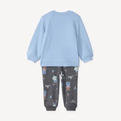 Ensemble jogging molleton motif ski pour bébé garçon
