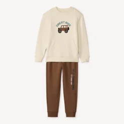 Ensemble jogging molleton patch 4x4 pour garçon